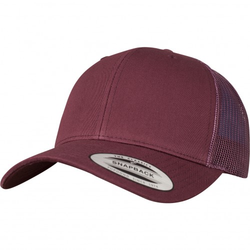 Retro Trucker Cap Maroon