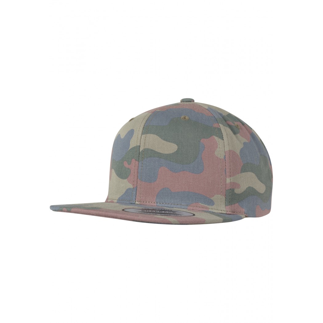 Cotton Camo Snapback Wood Camo