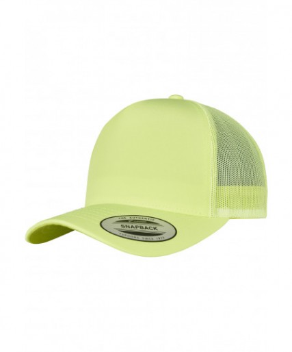 5-Panel Retro Trucker Cap Neon Yellow 5-Panel Retro Trucker Cap Neon Yellow