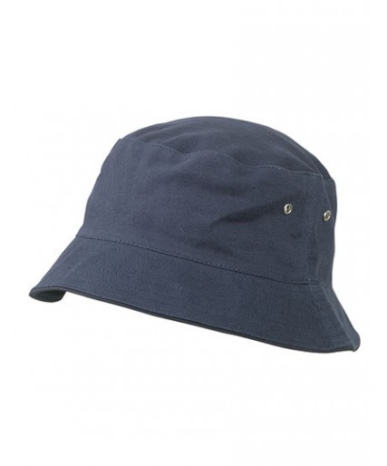 Fisherman Contrast Piping Bucket Hat Navy/Navy