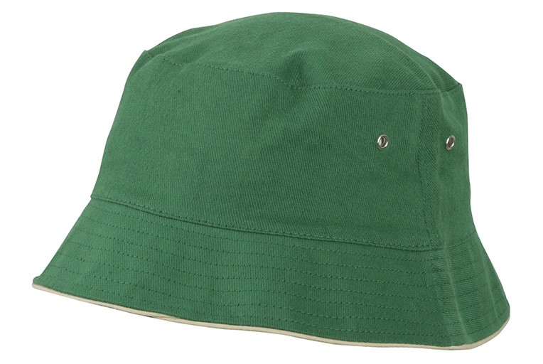 Fisherman Contrast Piping Bucket Hat 