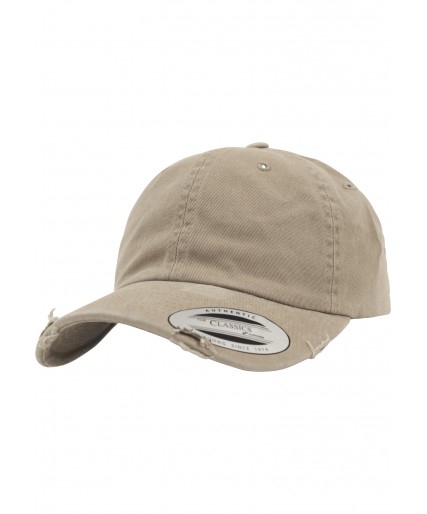 Low Profile Destroyed Cap Khaki