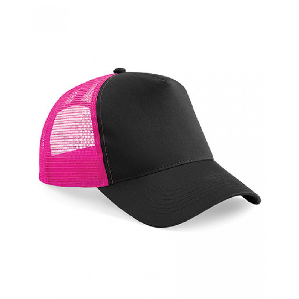 Trucker Snapback Cap Black/Pink