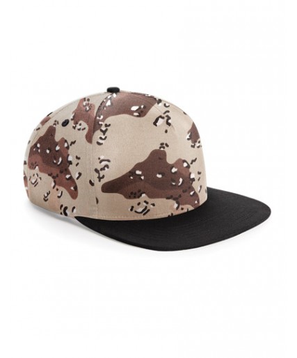 Camo Snapback Cap - Brown Camo/Black Camo Snapback Cap - Brown Camo/Black