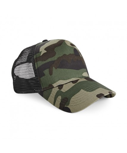 Camo Trucker Snapback Hat - Jungle Camo Camo Trucker Snapback Hat - Jungle Camo