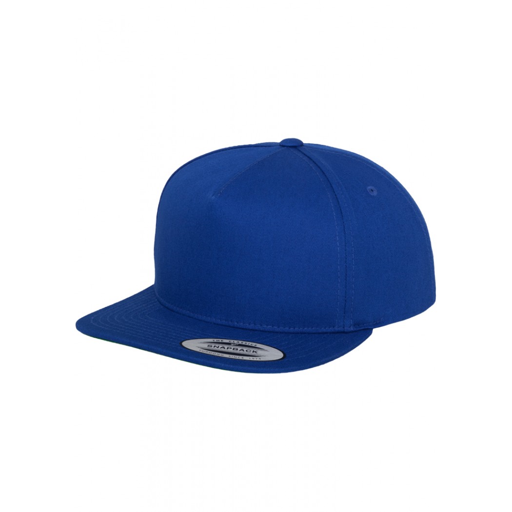 Classic 5 Panel Snapback Cap Royal