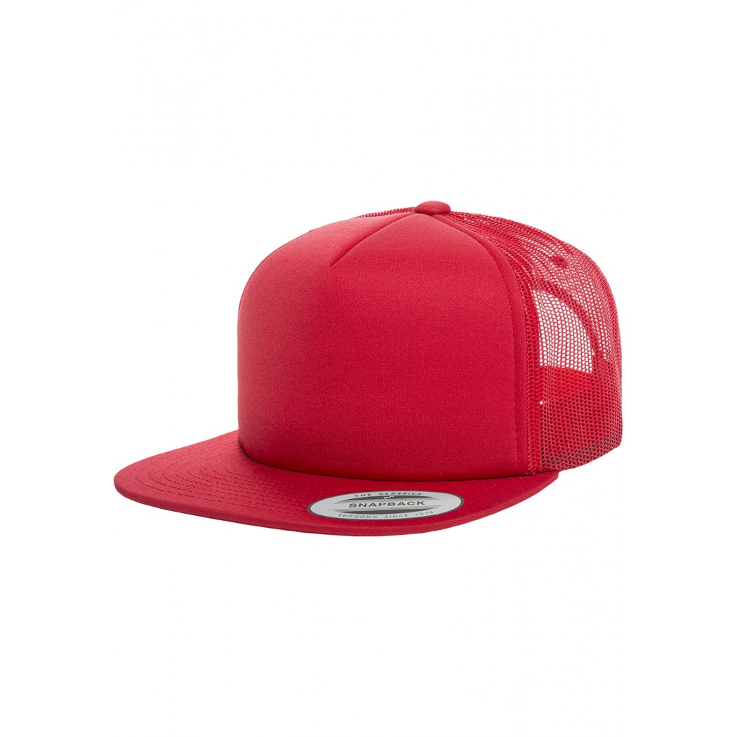 Flexfit Foam Trucker Cap Red Flexfit Foam Trucker Cap Red