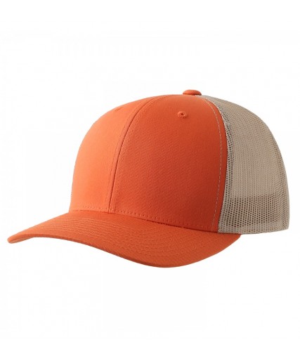 Retro Trucker Cap - Rust Orange/Khaki Retro Trucker Cap - Rust Orange/Khaki