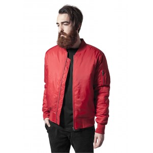 Urban Classics "Basic Bomber" Jacket Fire Red