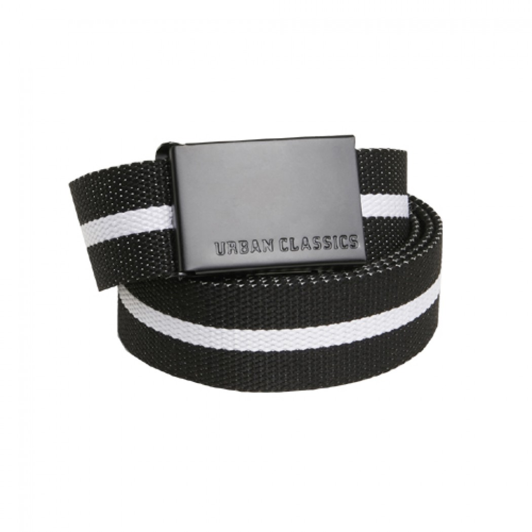Urban Classic Canvas Belt Black/White Stripe Urban Classic Canvas Belt Black/White Stripe