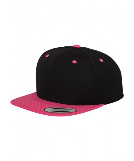 Classic Snapback 2-Tone Black/NeonPink Classic Snapback 2-Tone Black/NeonPink